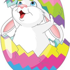 Схема вышивки «пасхальный кролик»