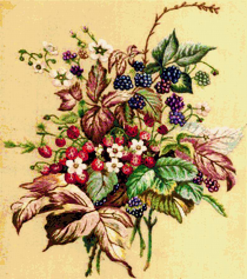 Ягодный букетик - ягоды, букет - предпросмотр