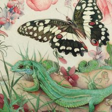 Схема вышивки «Ящерка»