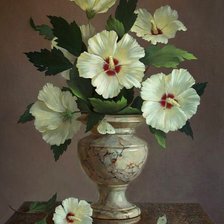 Схема вышивки «Белая мальва»