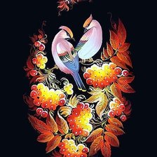 Схема вышивки «рябина»