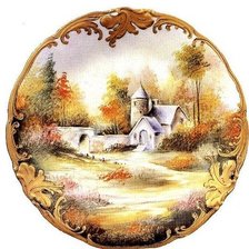 Схема вышивки «Уж небо Осенью дышало ...»