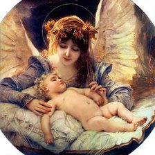 Схема вышивки «Спящий малютка»