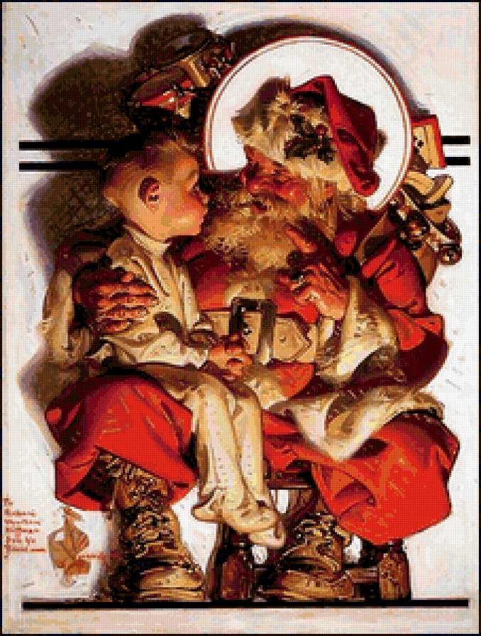 Винтажный Санта - винтаж - предпросмотр
