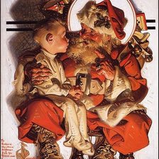 Схема вышивки «Винтажный Санта»