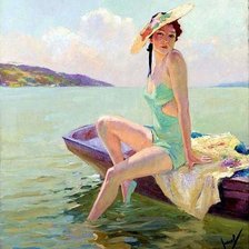 Схема вышивки «у моря»