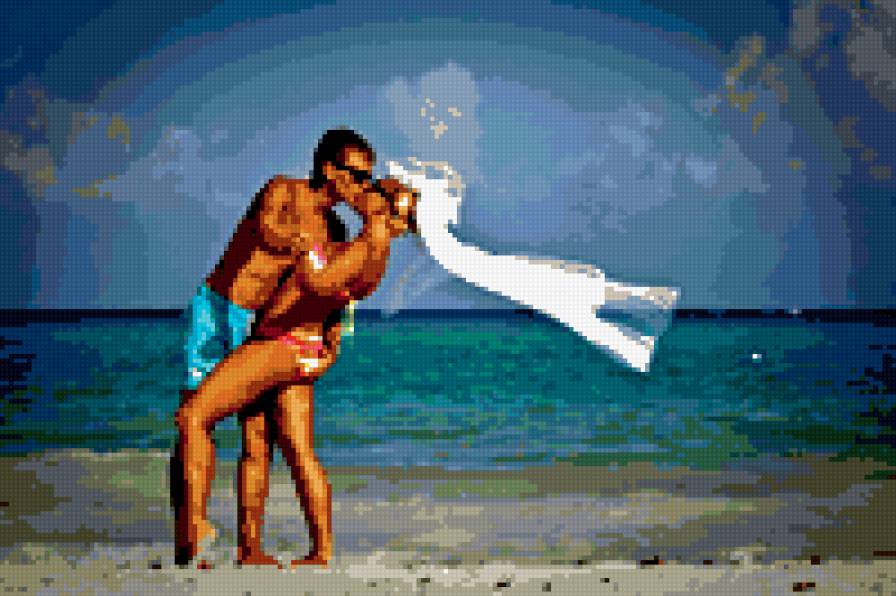 медоваый месяц - пляж, пара, мексика - предпросмотр