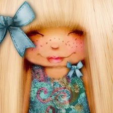 Схема вышивки «Девочка»