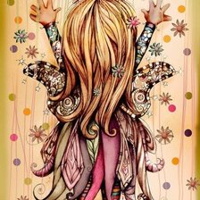 Схема вышивки «Девочка»