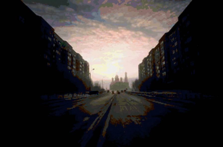 Улица - улица, здания - предпросмотр