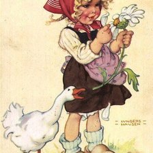 Схема вышивки «Гадание на ромашке»