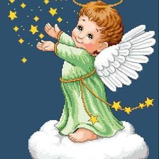 Схема вышивки «Ангел-хранитель»