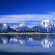 Схема вышивки «горы»