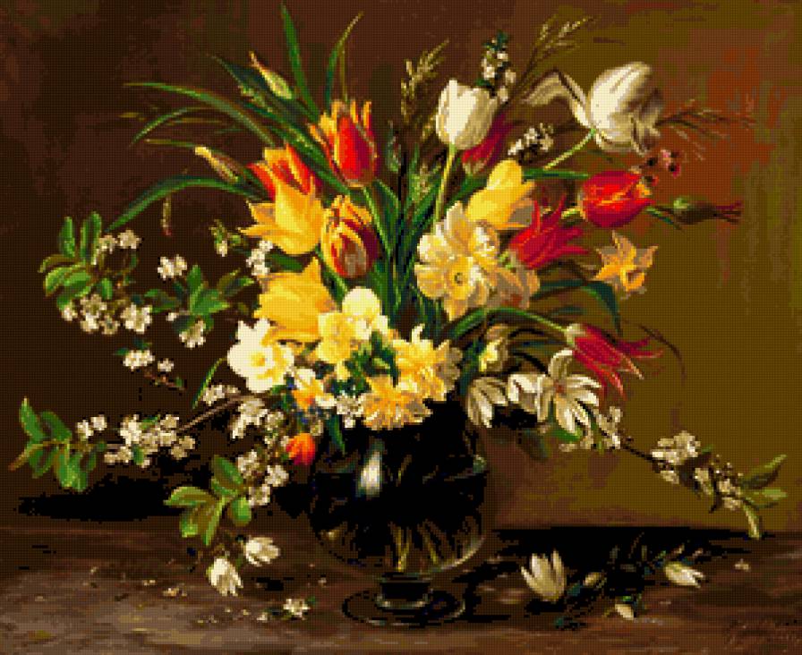 №328445 - весна, цветы, натюрморт, букет - предпросмотр