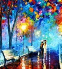 Схема вышивки «Под дождем»