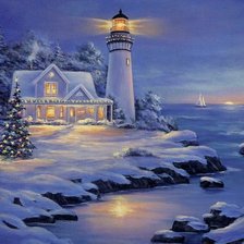 Схема вышивки «маяк»