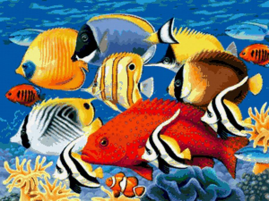 царство рыб - картина - предпросмотр