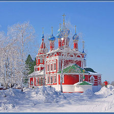 Схема вышивки «Церковь»