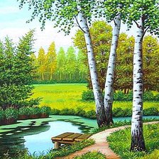 Схема вышивки «Тихий уголок»