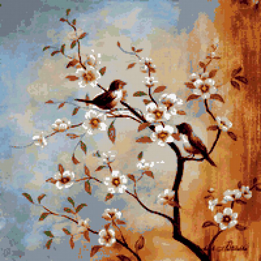 весна 2 - времена года, цветы, птицы - предпросмотр