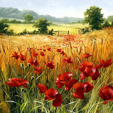 Схема вышивки «луговые цветы»