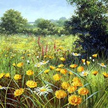 Схема вышивки «луговые цветы»