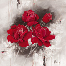 Схема вышивки «Алая роза»