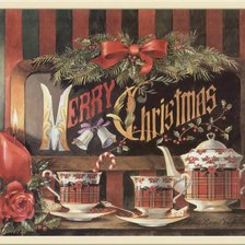Схема вышивки «Рождественское чаепитие»