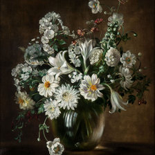 Схема вышивки «белый букет»