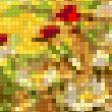 Предпросмотр схемы вышивки «Ромашковое поле на закате.» (№329440)