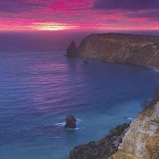 Схема вышивки «закат»