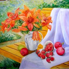 Схема вышивки «Лилии»