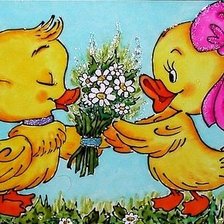 Схема вышивки «Утята»