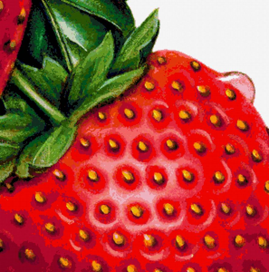 Клубничная подушка - подушка, листики, ягоды, клубника, подушки, ягодки - предпросмотр