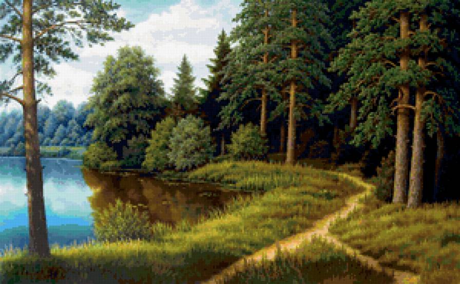 Серия "Пейзажи" - лето, пейзаж, река - предпросмотр