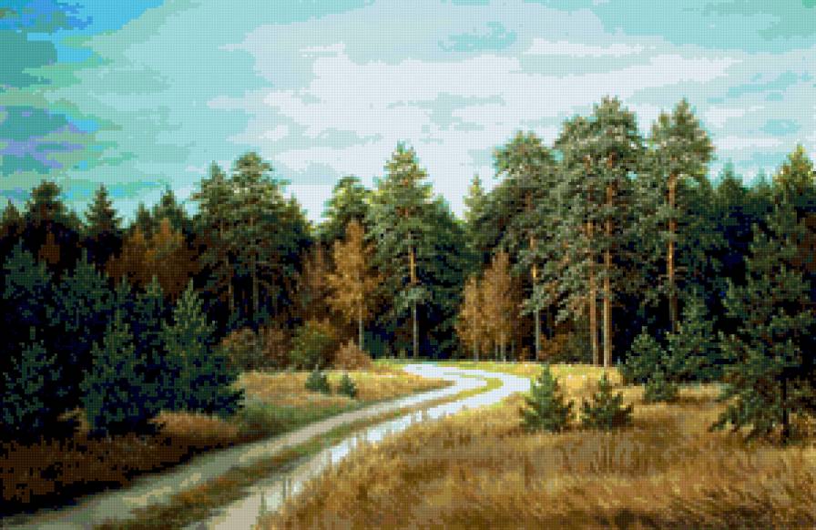 Серия "Пейзажи" - дорога, лето, пейзаж - предпросмотр