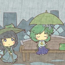 Схема вышивки «Под дождем»