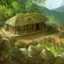 Схема вышивки «в джунглях»