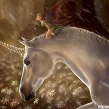 Схема вышивки «единоророг»