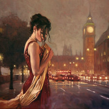 Схема вышивки «девушка»