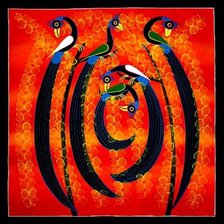 Схема вышивки «Птицы»