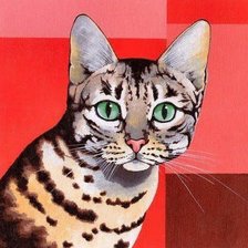 Схема вышивки «кот»