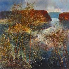 осенний вид над местностью Кукко