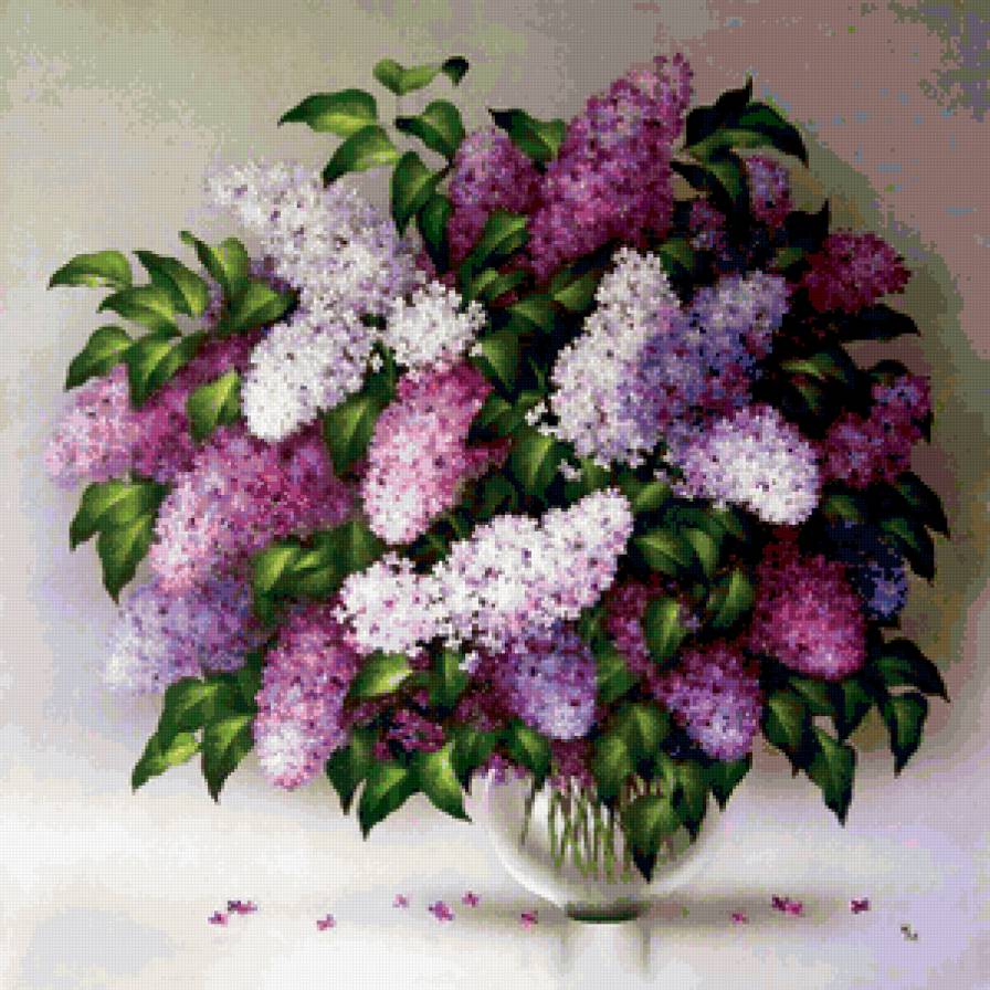 Сирень - букет, весна, цветы - предпросмотр