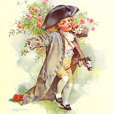 Схема вышивки «детки винтаж»