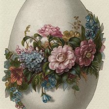 Схема вышивки «пасха винтаж»