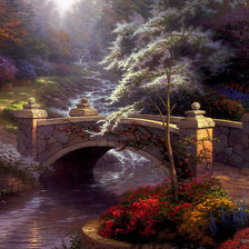 Схема вышивки «мост»