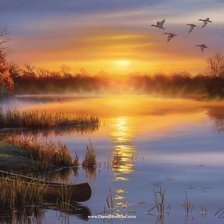 Схема вышивки «Закат»