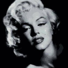 Схема вышивки «МЭРЛИН МОНРО»