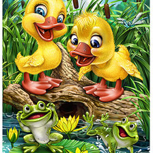 Схема вышивки «утята»